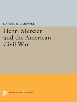 cover image of Henri Mercier and the American Civil War